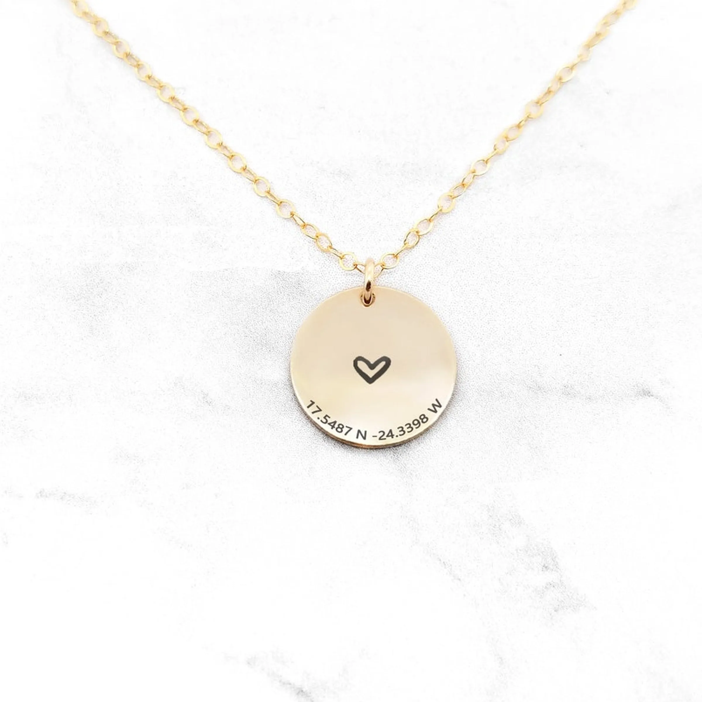 Coordinates Necklace - Personalized Location Necklace