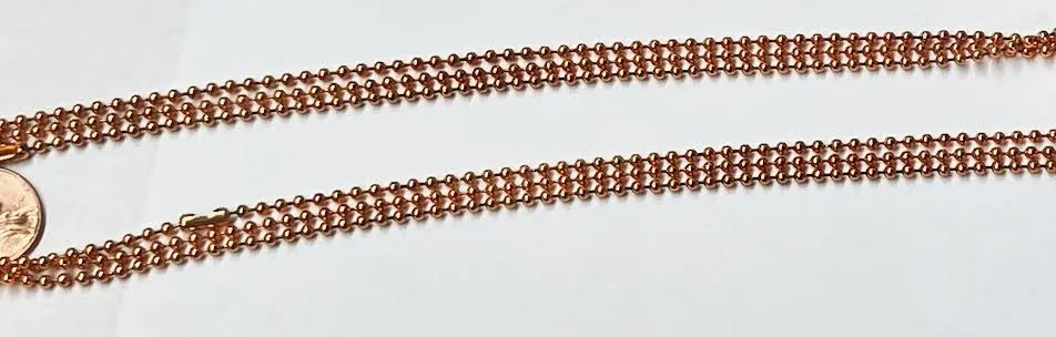 Copper Colored Beaded Necklaces