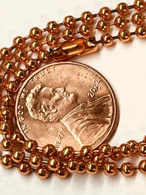 Copper Colored Beaded Necklaces