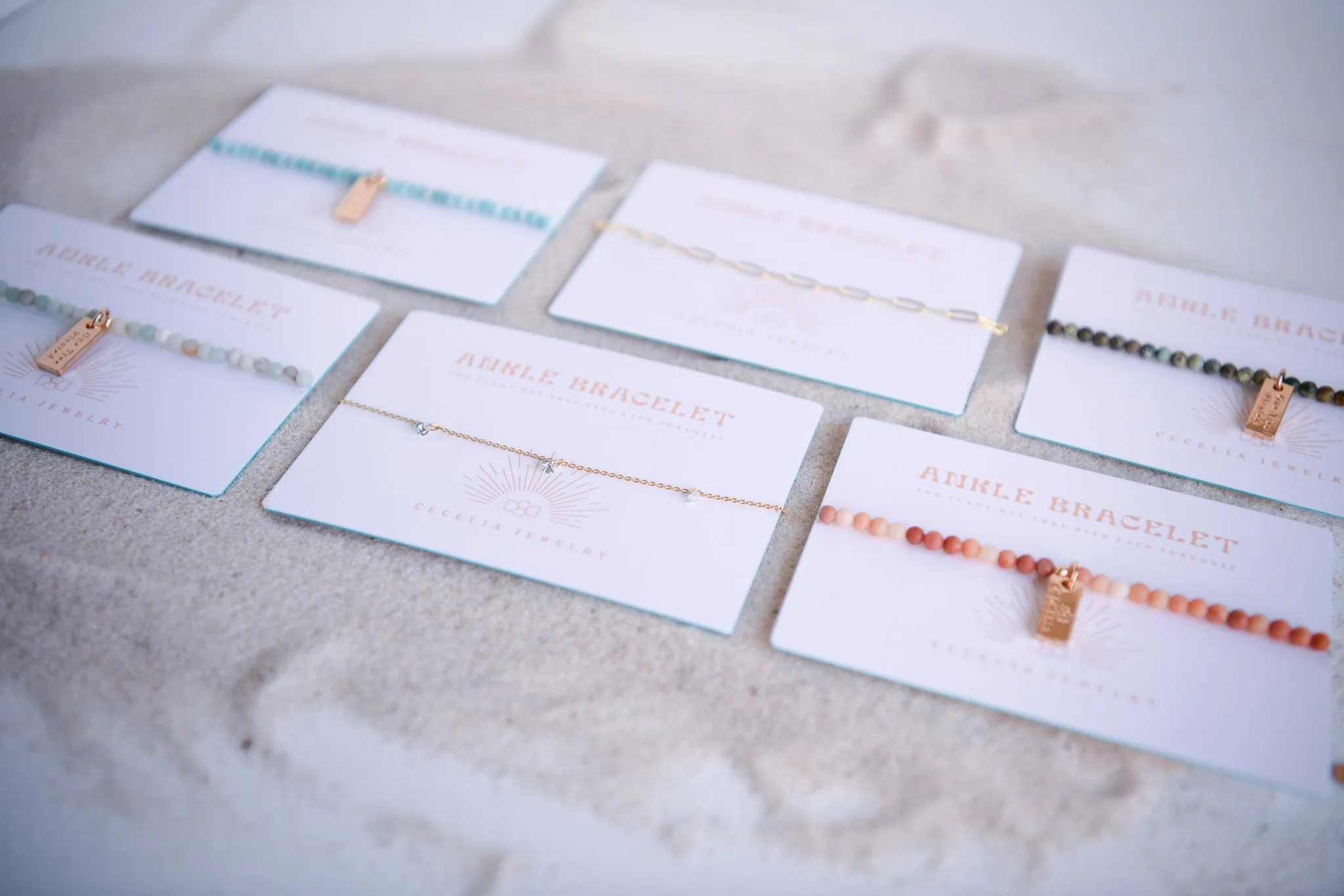 Copper Moon Boho Chic Ankle Bracelets