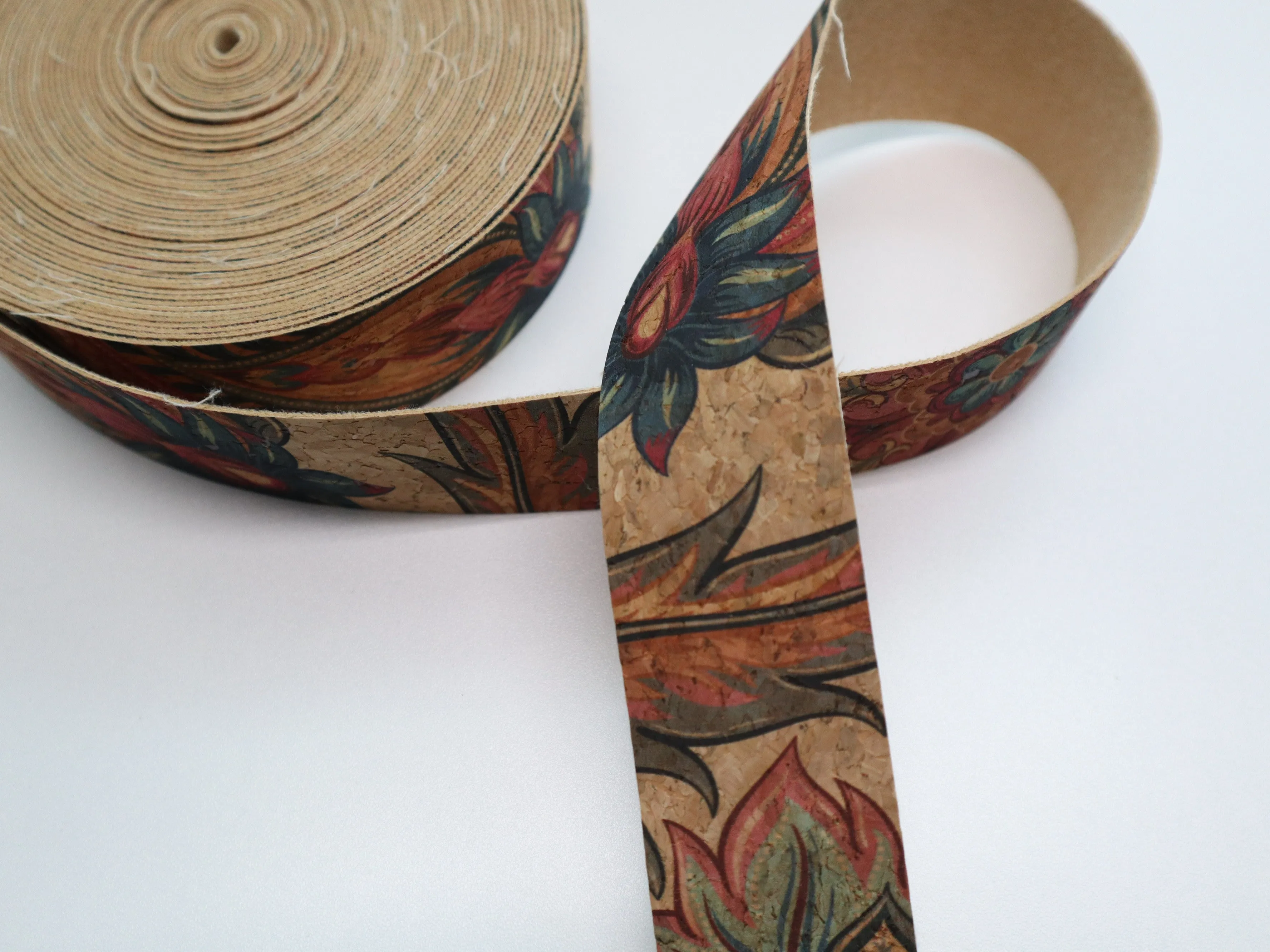 Cork Ribbon By the Yard - Floral Paradise