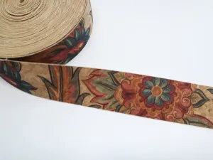 Cork Ribbon By the Yard - Floral Paradise