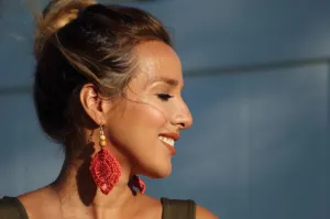 Crochet  Hoop Earrings