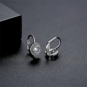 Crystal & Cubic Zirconia Silver-Plated Huggie Earrings