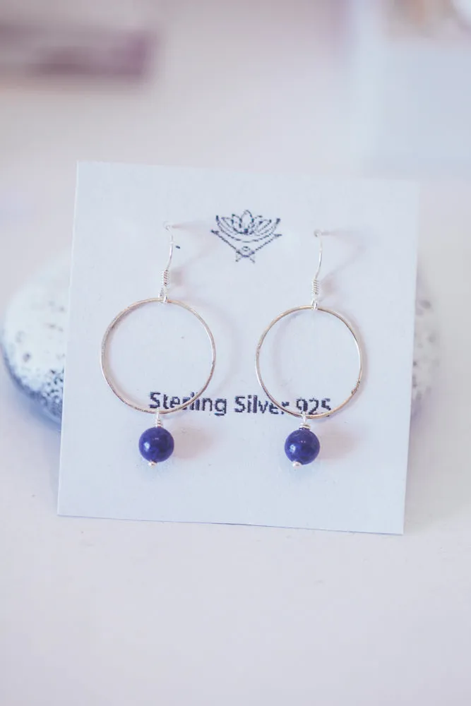 CRYSTAL CIRCLE EARRINGS