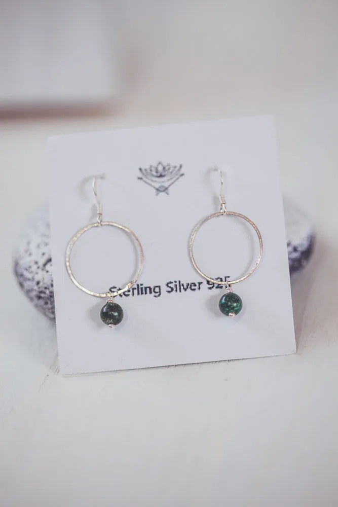 CRYSTAL CIRCLE EARRINGS