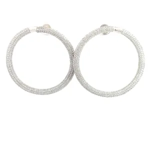 Crystal CZ Hoop Earring