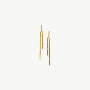 Crystal Double Drop Earrings