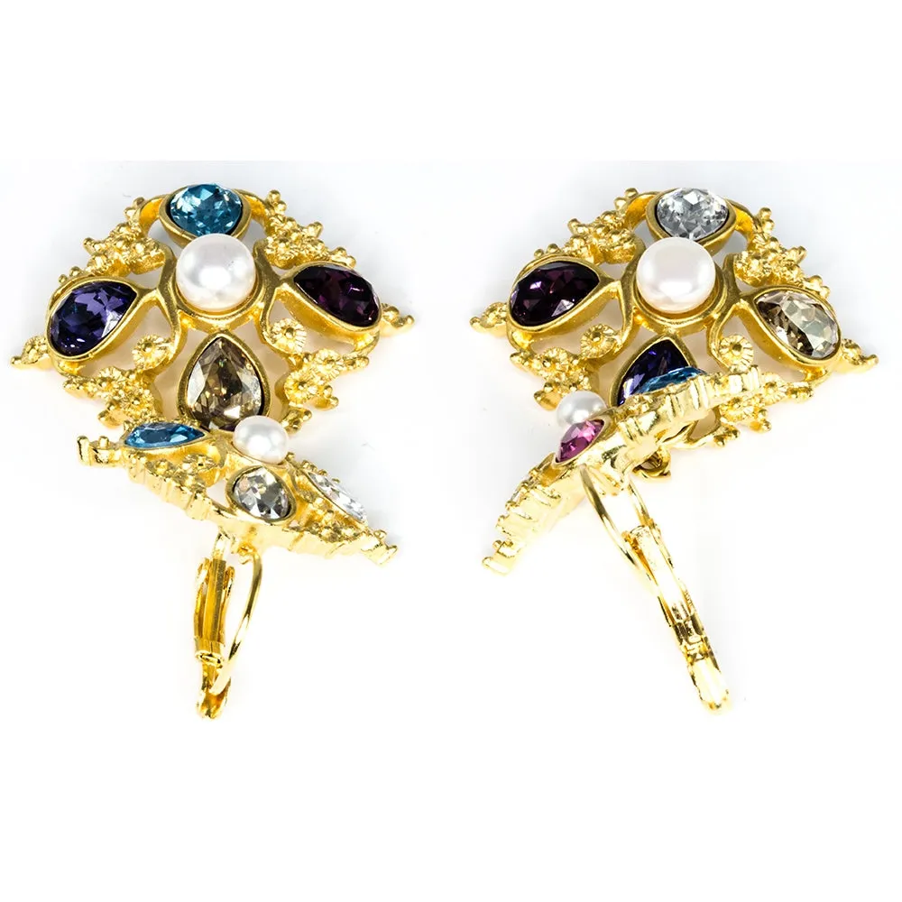 Crystal Filigree Earrings