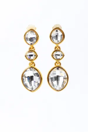 Crystal Gem Drop Earrings
