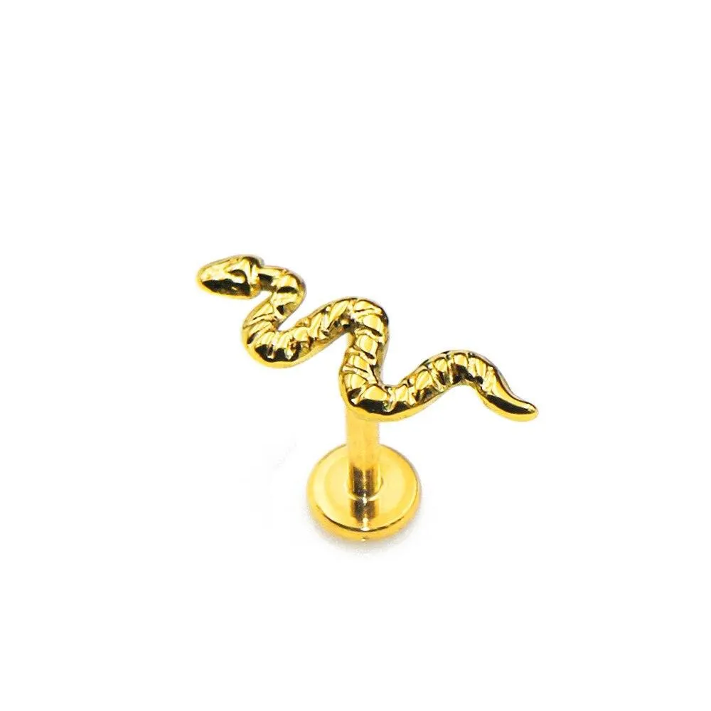 Crystal Heart Spider Stud Snake Goth Earrings