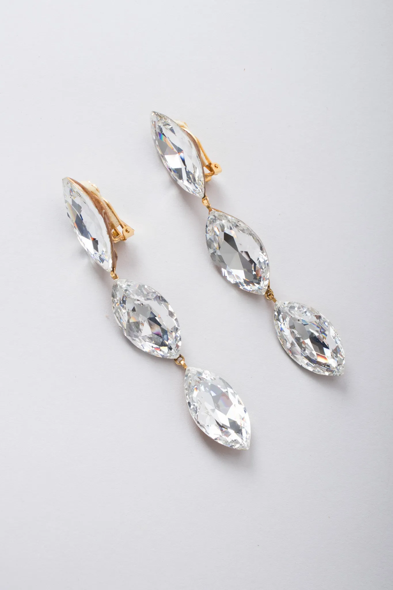 Crystal Marquise Drop Earrings
