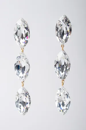 Crystal Marquise Drop Earrings