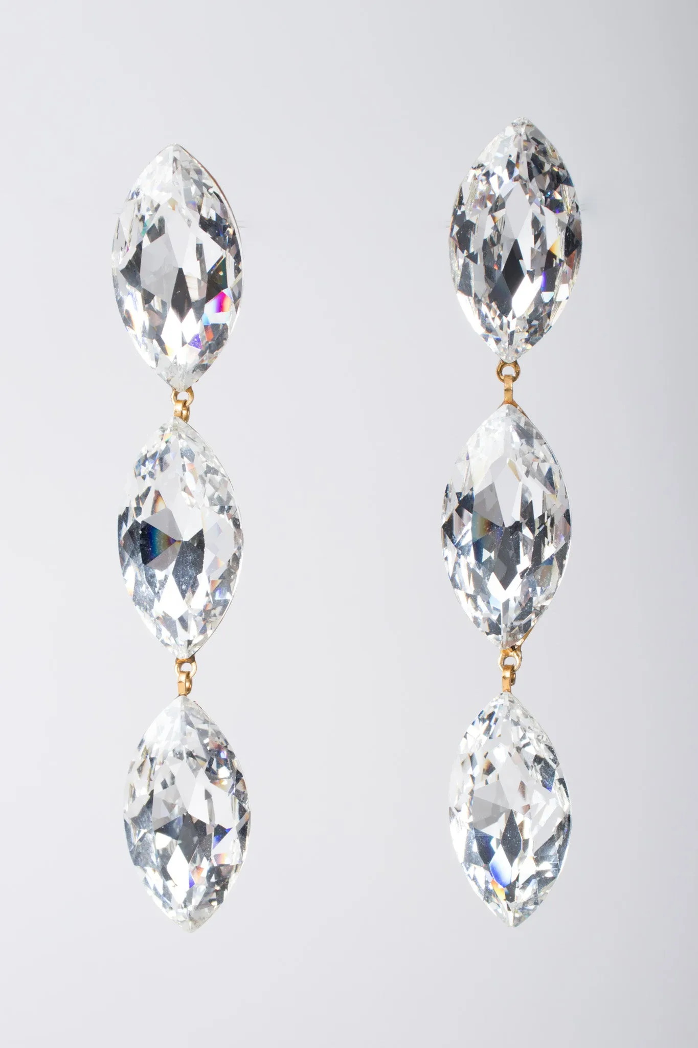 Crystal Marquise Drop Earrings