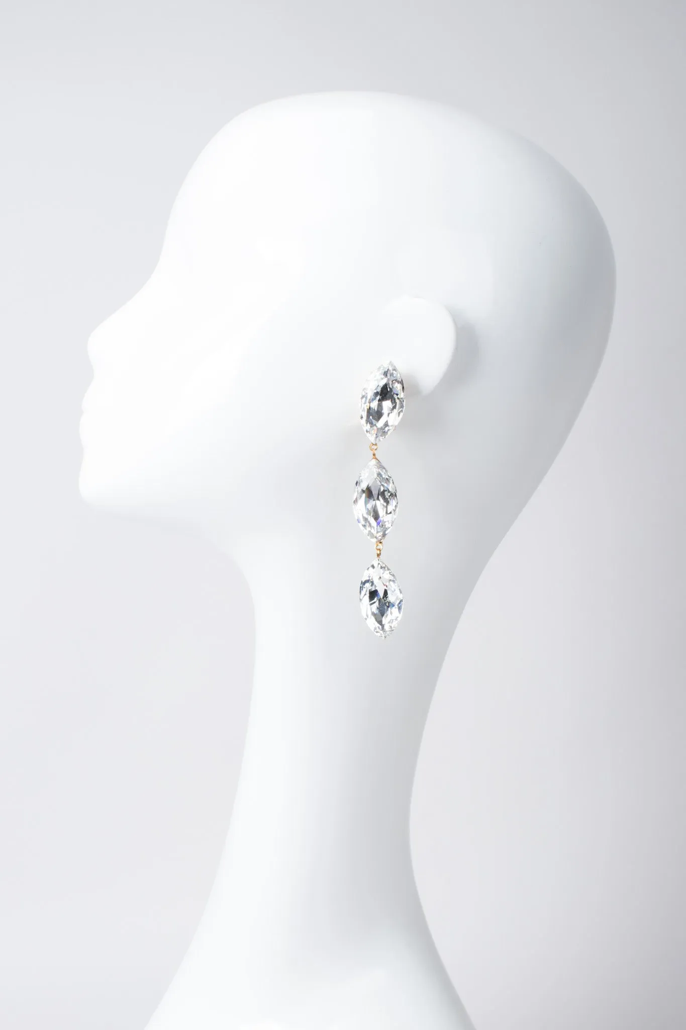Crystal Marquise Drop Earrings