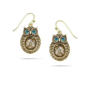 CRYSTAL OWL  EARRINGS #301MT3101