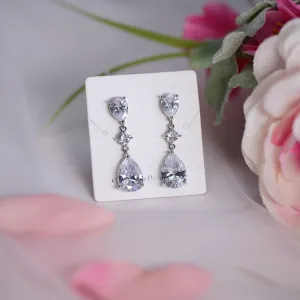Crystal Tear Drop Earrings - Kayla
