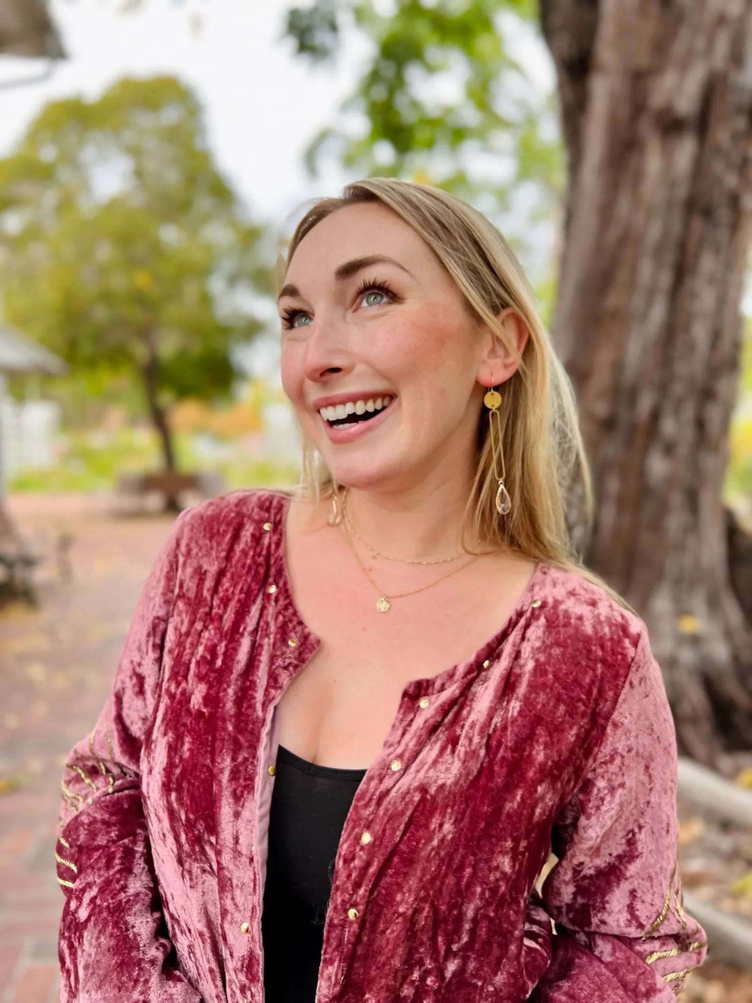 Crystal Teardrop Open Bar Earrings