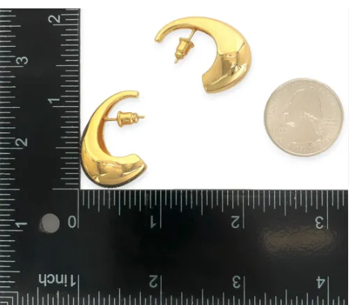 Curved Hoop Earrings