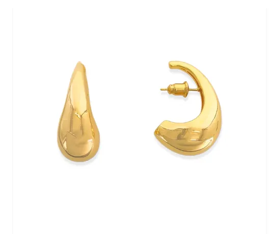 Curved Hoop Earrings