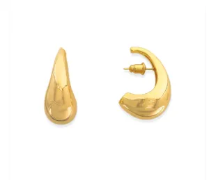 Curved Hoop Earrings