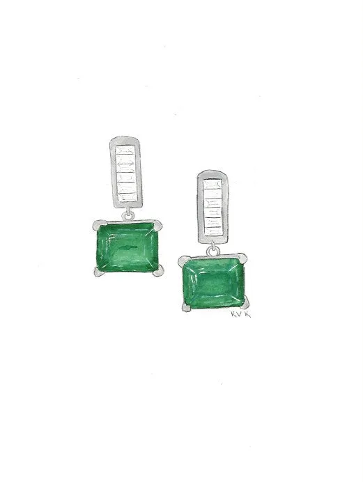 Custom Peridot Ring & Earrings