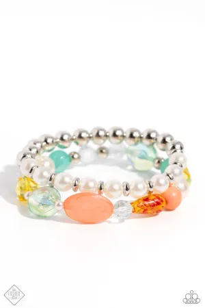 DAISY Town - Multi - Colorful Bead Paparazzi Stretchy Bracelet - February 2024 Glimpses of Malibu