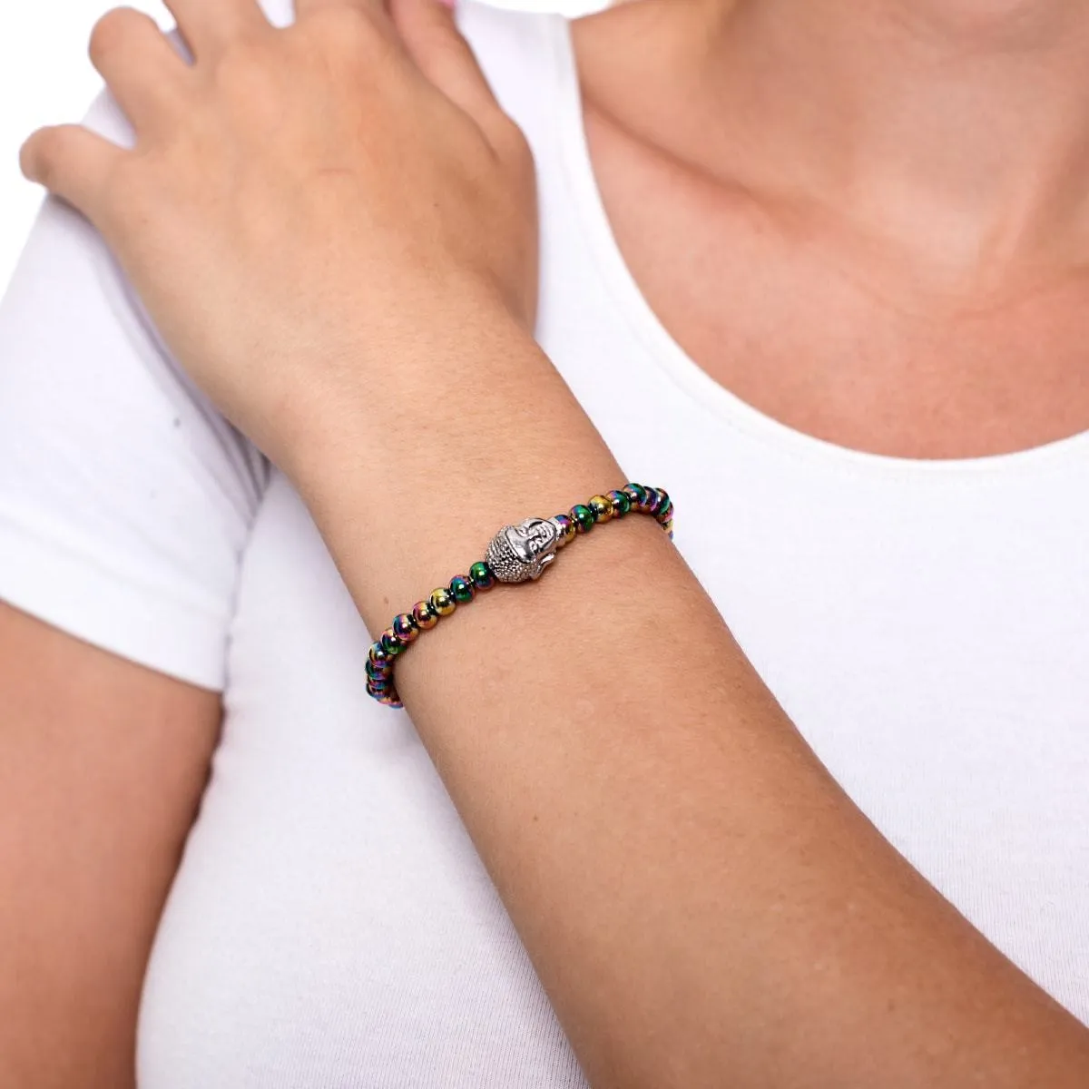 Dharma | Unicorn Silver | Buddha Charm Bracelet