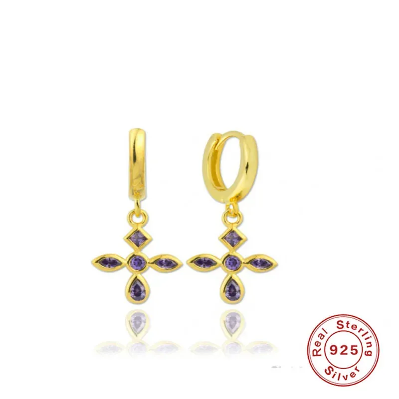 Diamond-Stud Turquoise Hoops Earrings