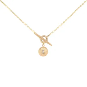 Diamond Window 'Boulder' Disc Toggle Necklace