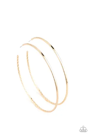 Diamondback Diva Gold Paparazzi Earrings