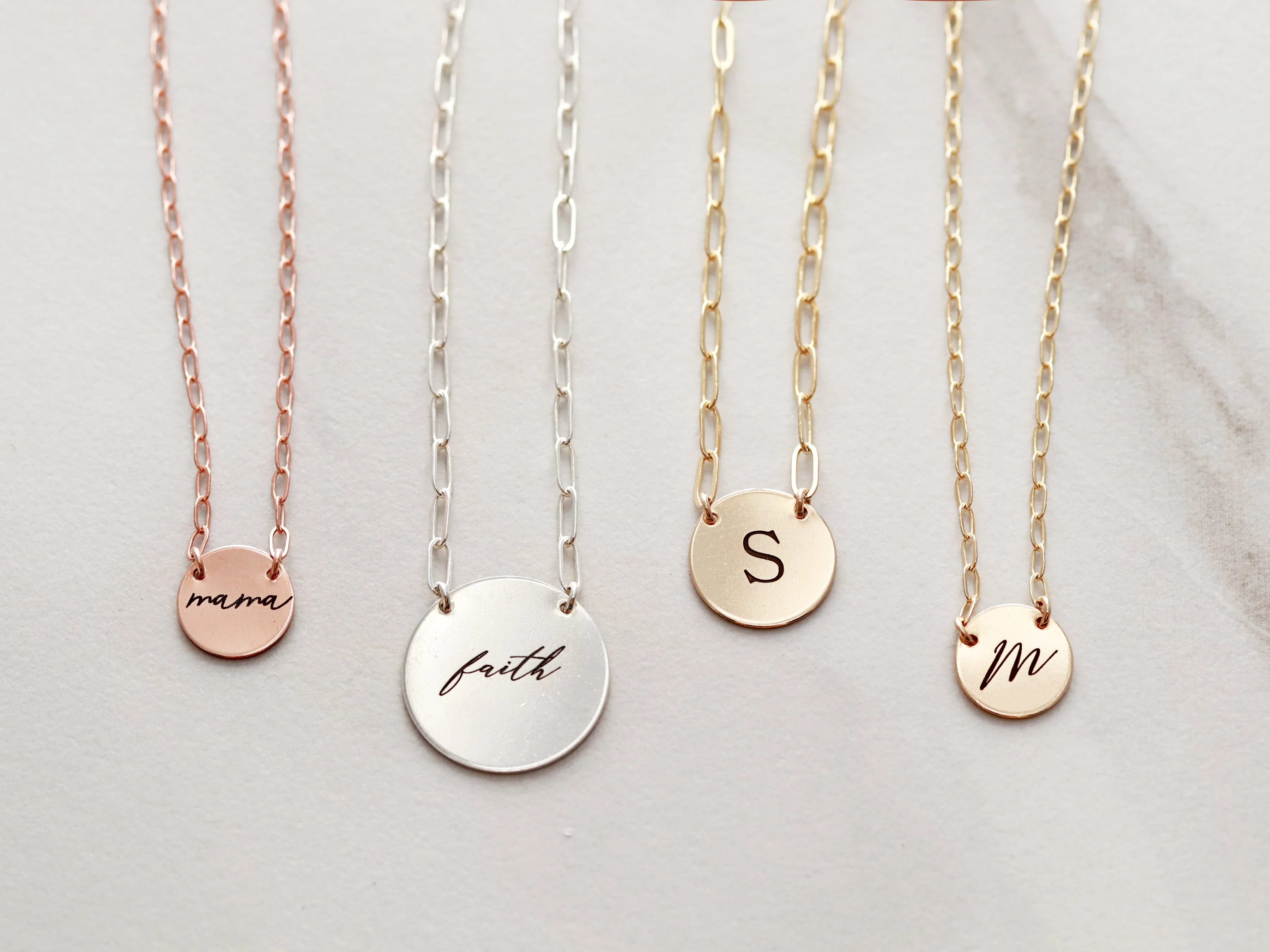 Disc   Clip Chain Necklace
