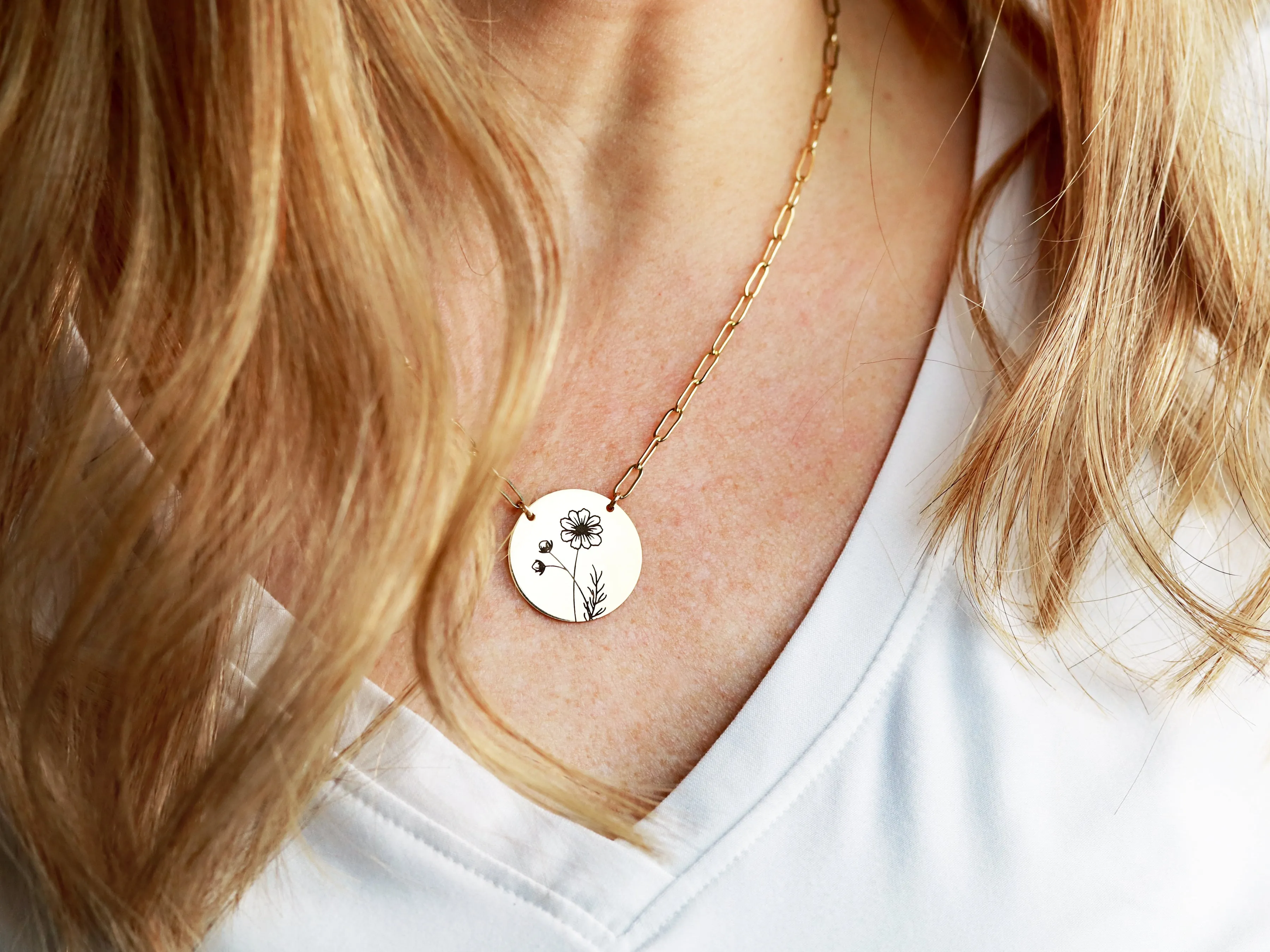 Disc   Clip Chain Necklace