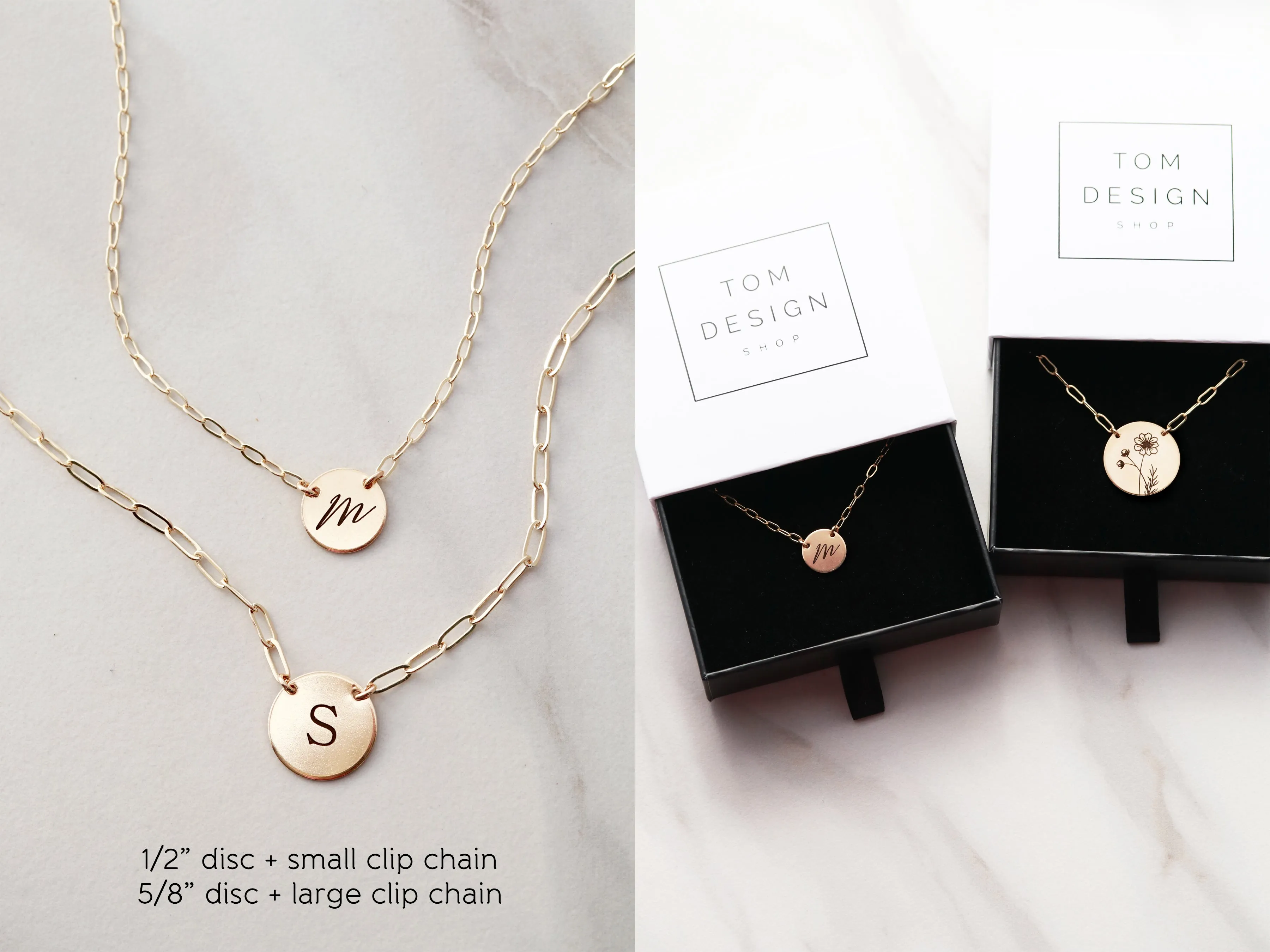 Disc   Clip Chain Necklace