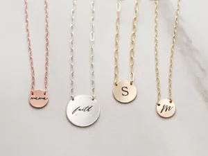 Disc   Clip Chain Necklace