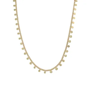 Disc Drop Necklace