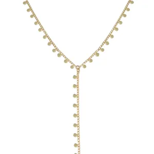 Disc Drop Y Necklace