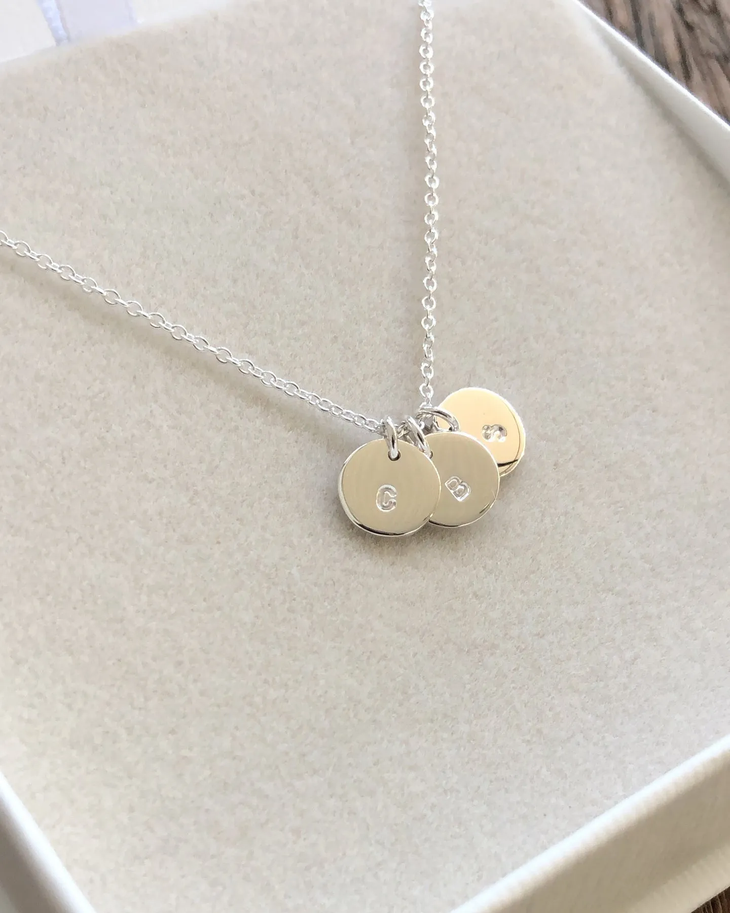 Disc Necklace | Silver