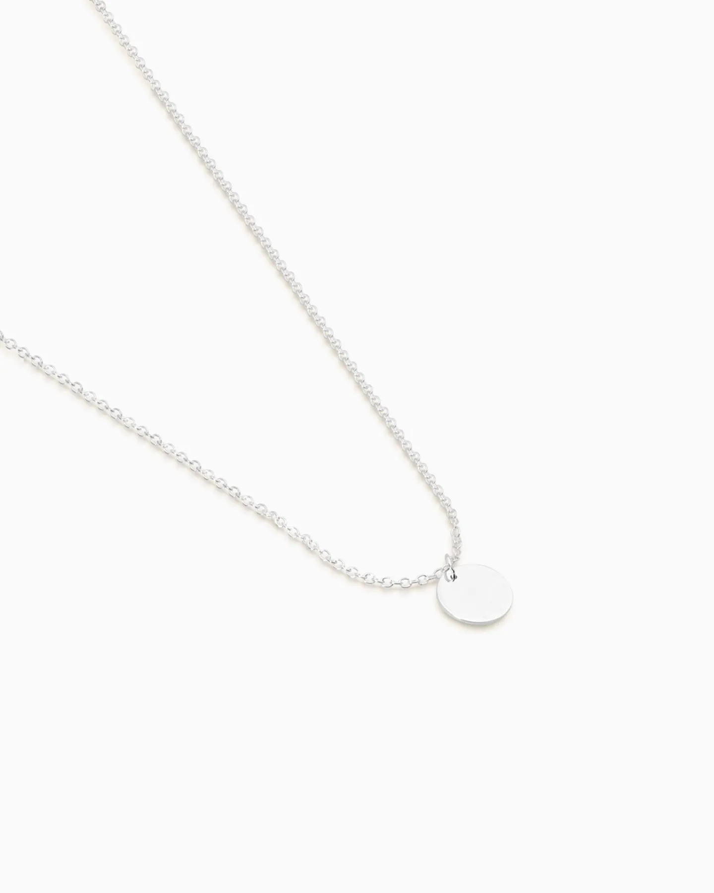 Disc Necklace | Silver