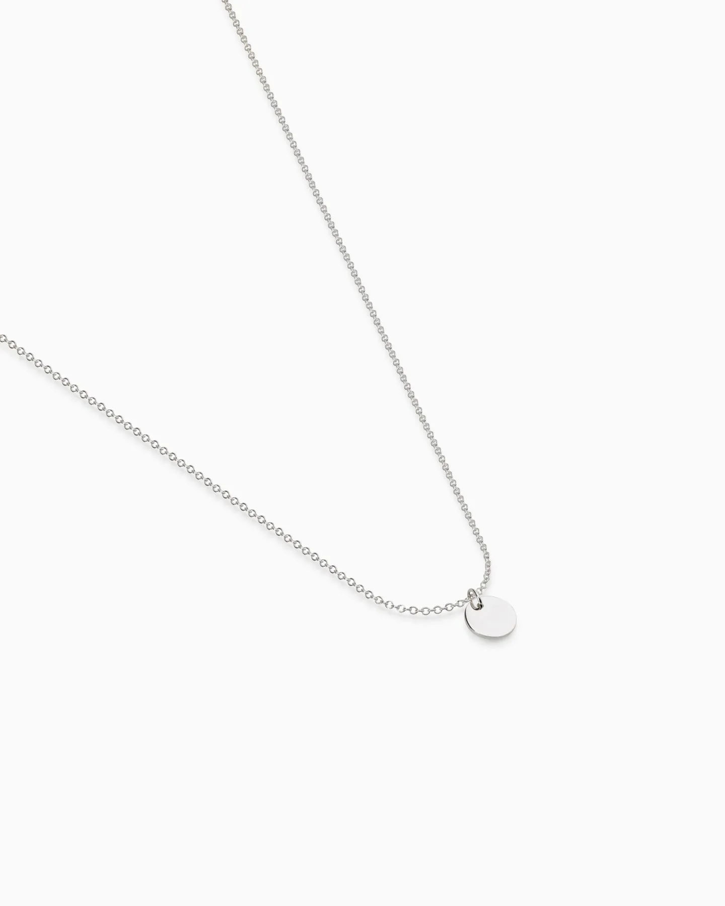 Disc Necklace | Silver