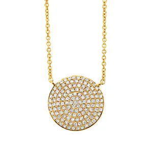 Disc Pave Necklace