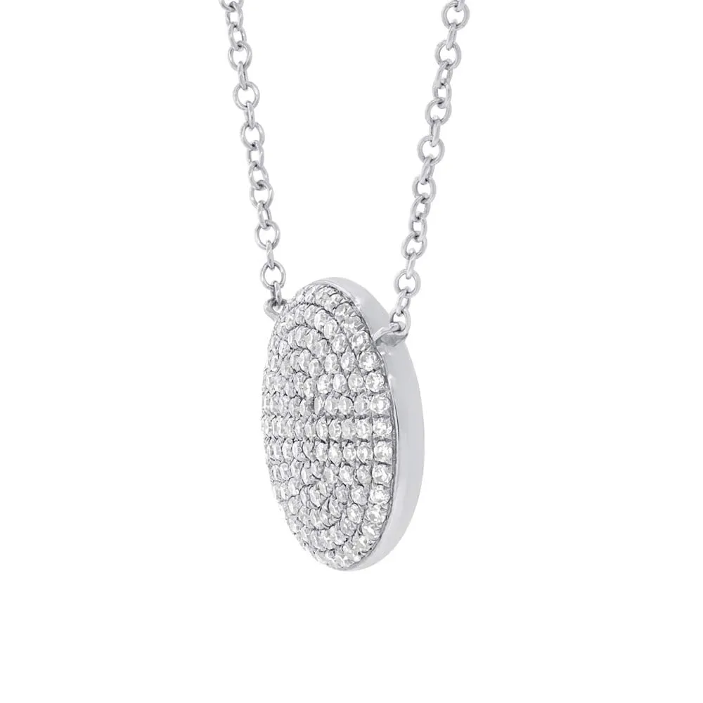 Disc Pave Necklace