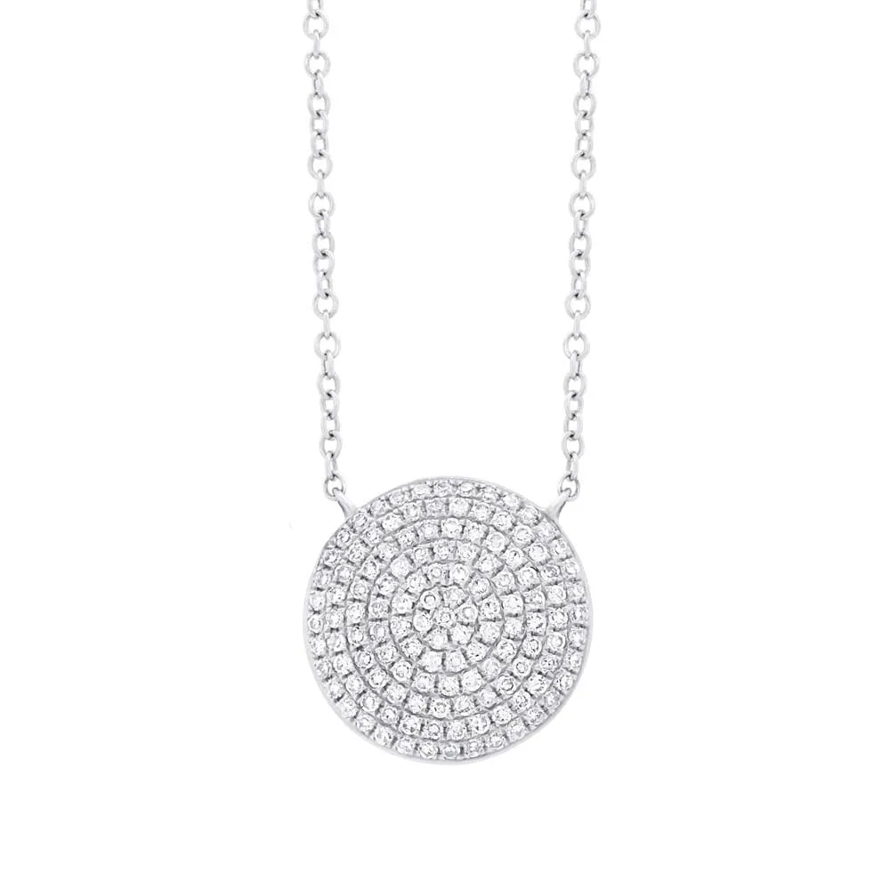 Disc Pave Necklace