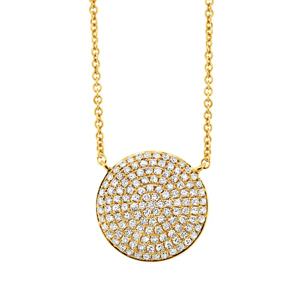 Disc Pave Necklace