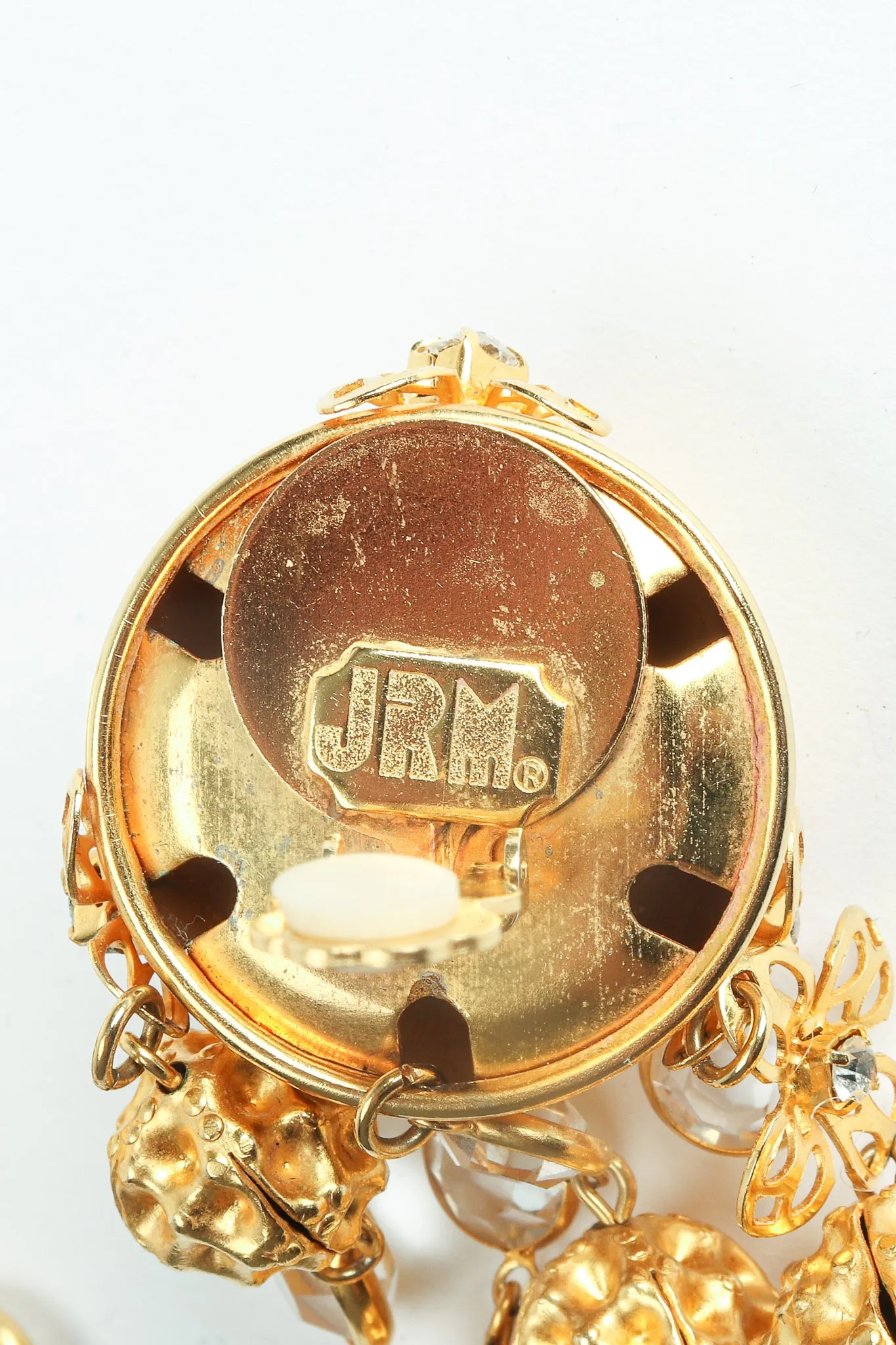 Dome Waffle Drop Earrings