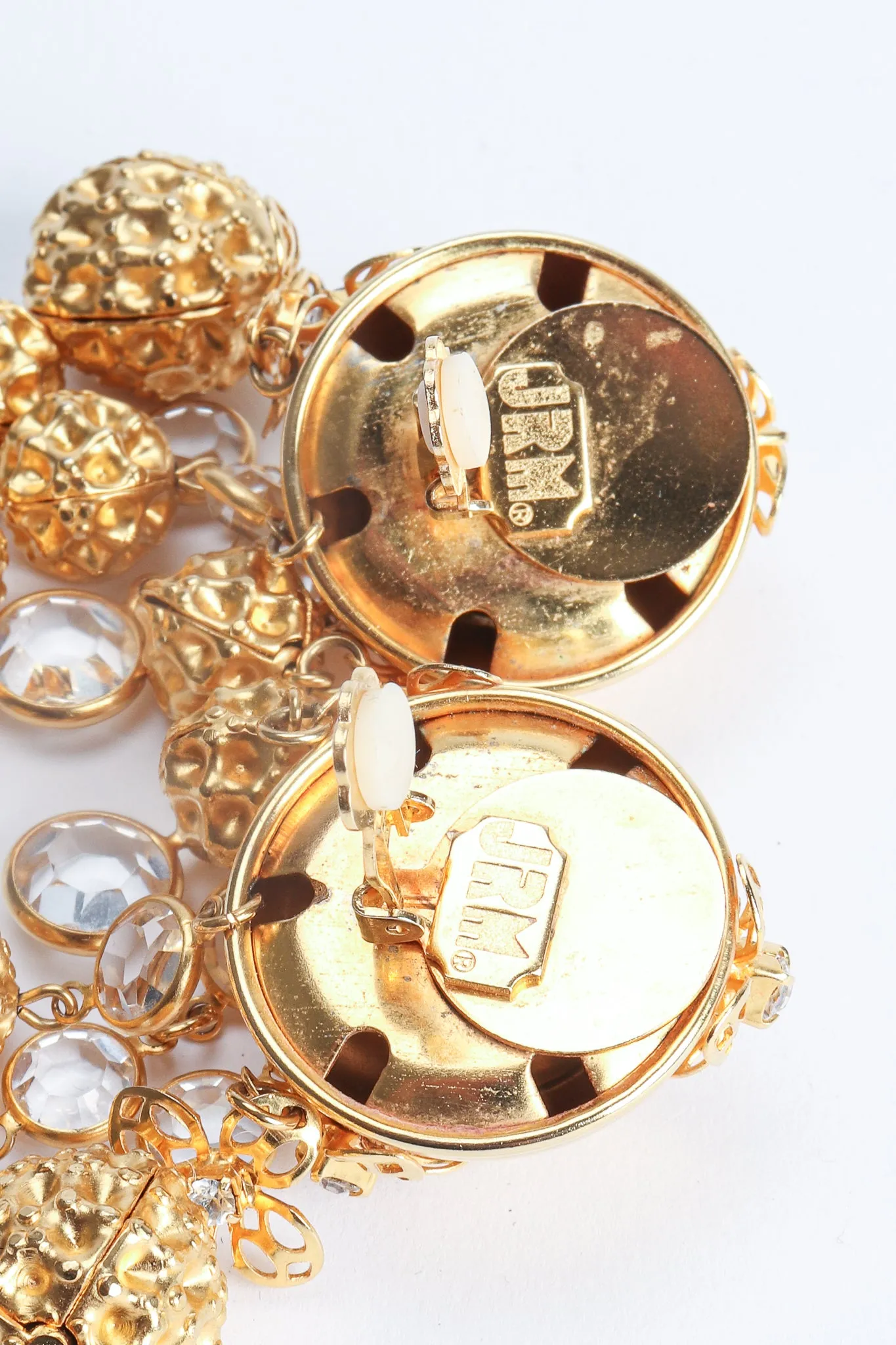 Dome Waffle Drop Earrings