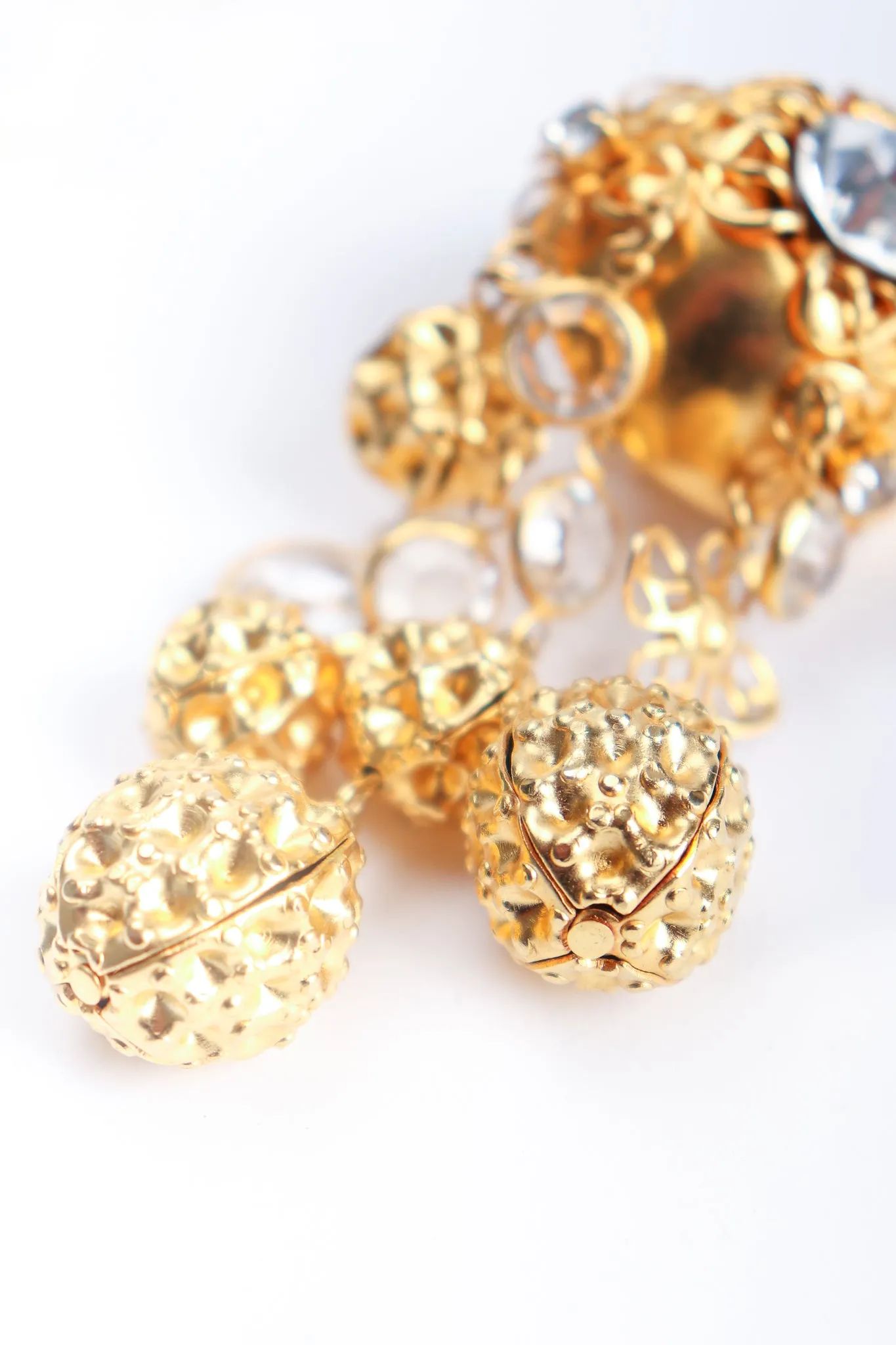 Dome Waffle Drop Earrings