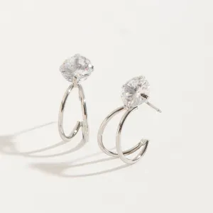 Double Hoop Dazzlers Earrings