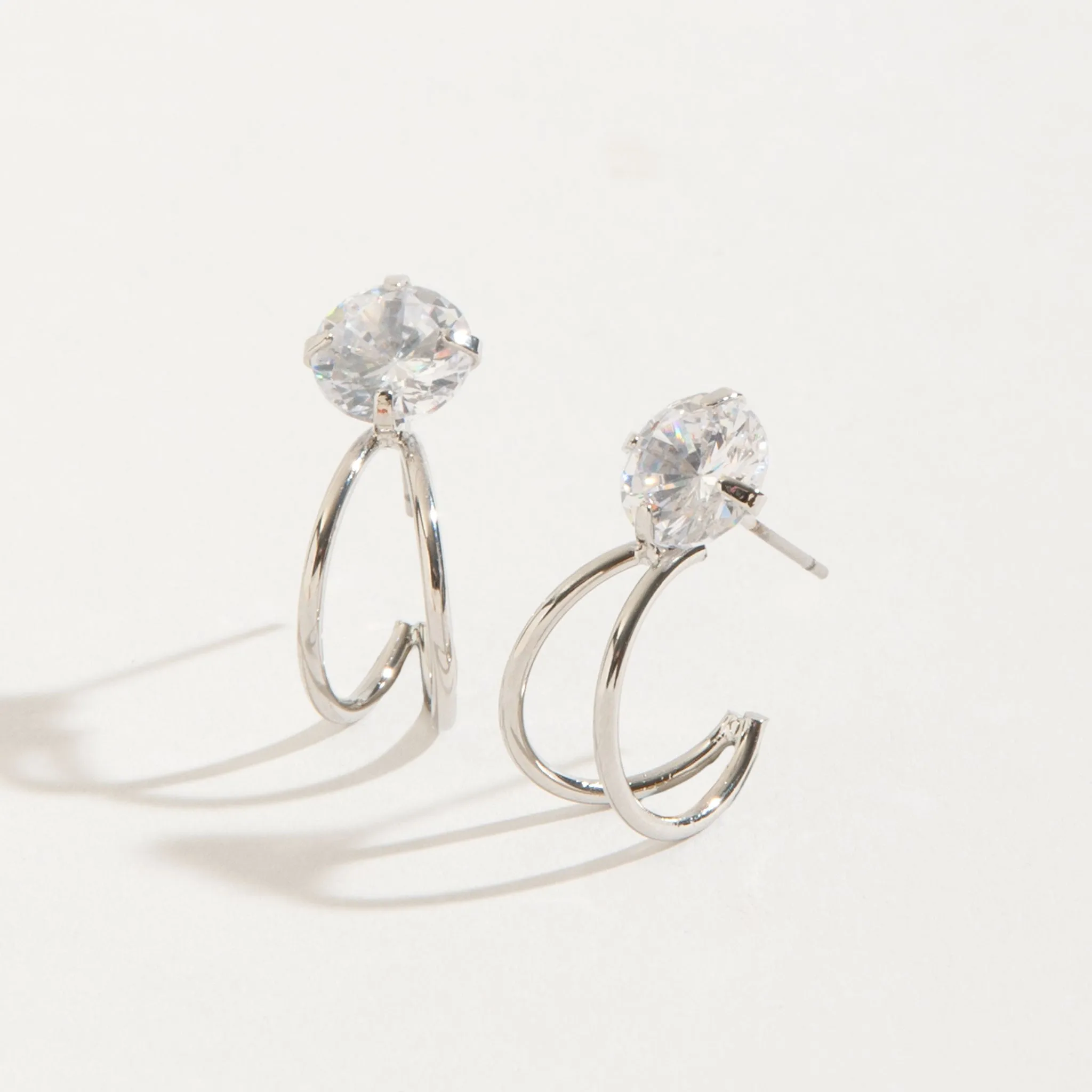 Double Hoop Dazzlers Earrings