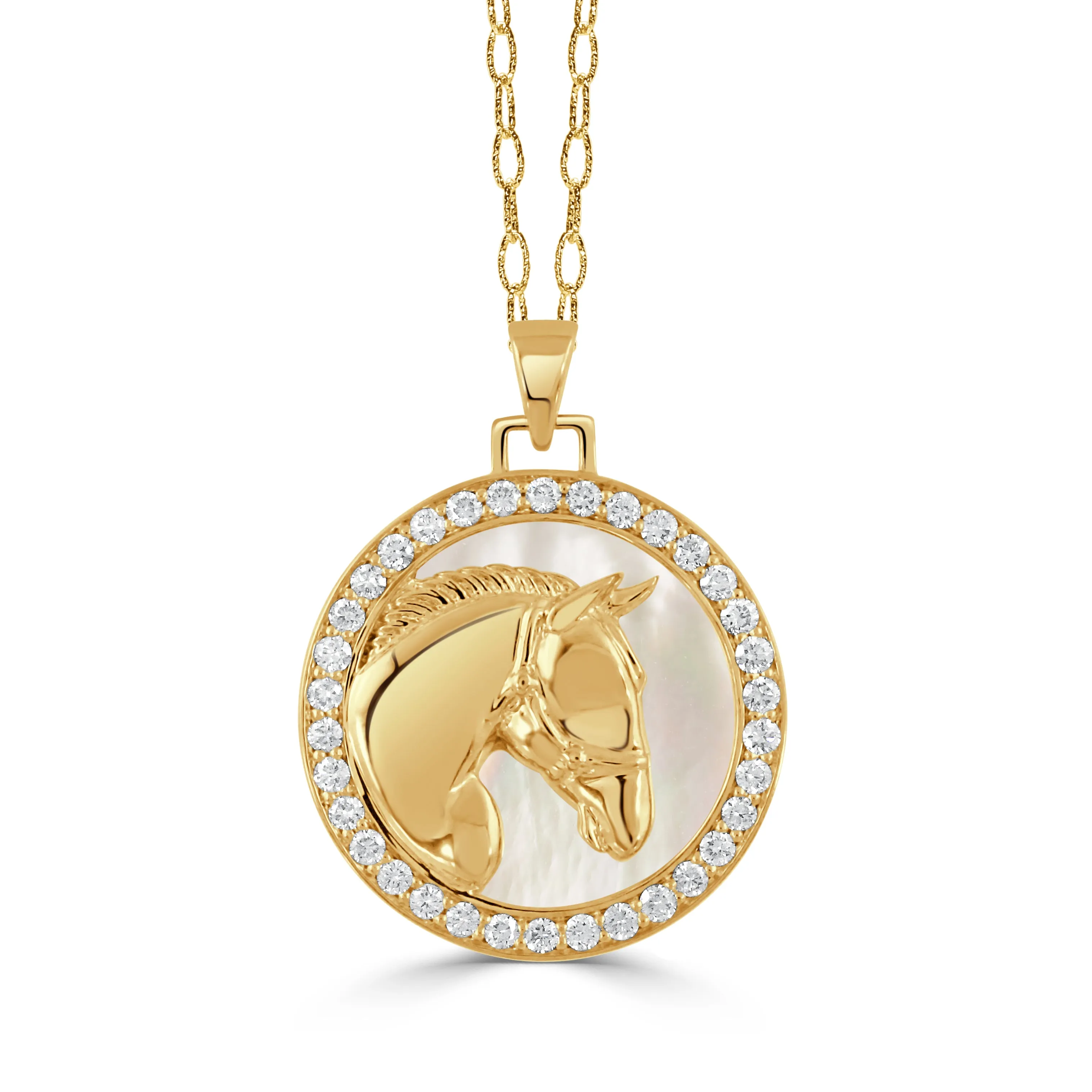 Doves Horse Pendant